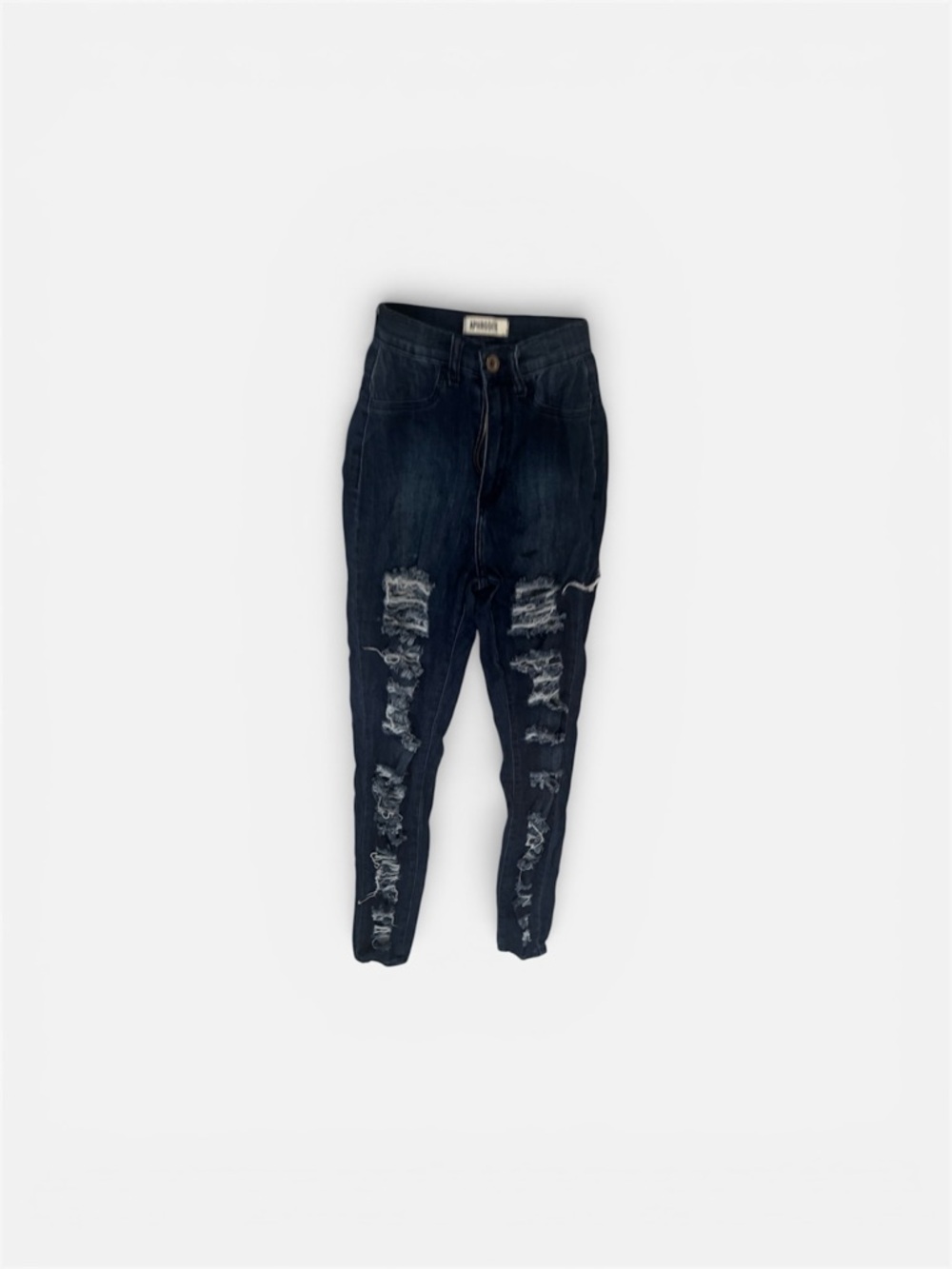 Aphrodite Black Distressed Skinny Jeans